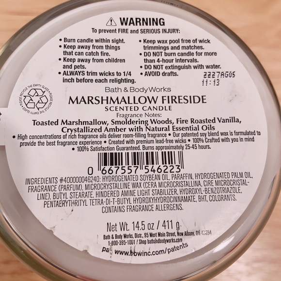 Bath and body works Marshmallows fireside candle - Picture 8 of 10